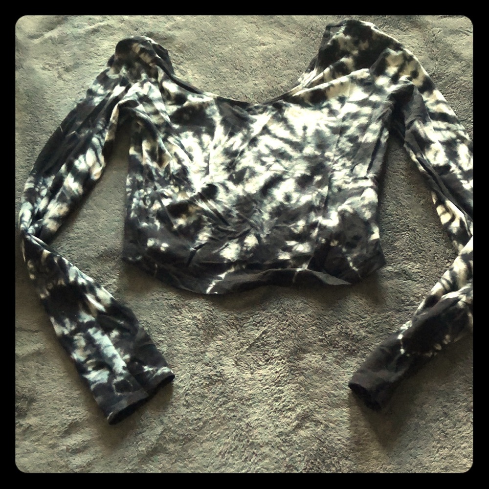 Tie dye crop top size medium